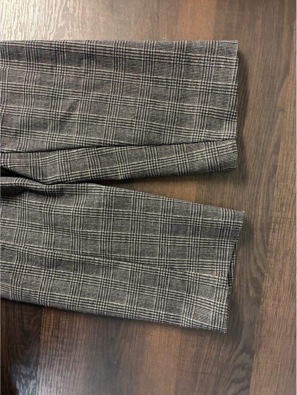 Adrianna Papell Women’s Medium Plaid Longline Blazer M Gray Office Siren - Picture 13 of 14